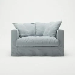 Decotique Fåtöljer-Le Grand Air Love Seat Linne, Creamy White