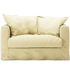 Decotique Fåtöljer-Le Grand Air Love Seat Linne, Creamy White