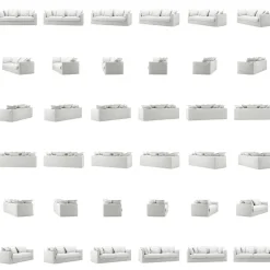 Decotique 3-Sitssoffor-Le Grand Air 3-Sitssoffa Bomull, Limited Grey