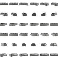 Le Grand Air 4-Sitssoffa Bomull, Beige