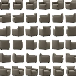 Le Petite Fåtölj Zebra, Brun / Vit