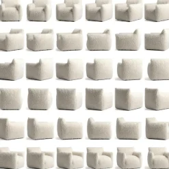 Le Petite Fåtölj Zebra, Brun / Vit