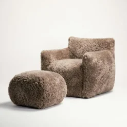 Le Petite Fåtölj Zebra, Brun / Vit