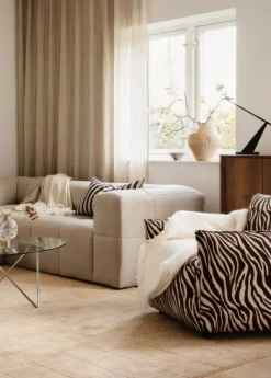 Le Petite Fåtölj Zebra, Brun / Vit