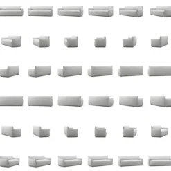 Decotique 3-Sitssoffor-Le Petite 3-Sitssoffa, Coastal shale