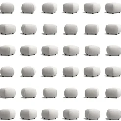 Le Petite Sittpuff Zebra, Brun / Vit