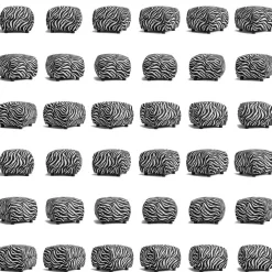 Le Petite Sittpuff Zebra, Brun / Vit