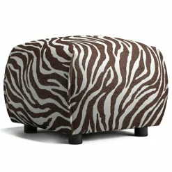 Le Petite Sittpuff Zebra, Brun / Vit