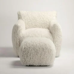 Le Petite Sittpuff Zebra, Brun / Vit