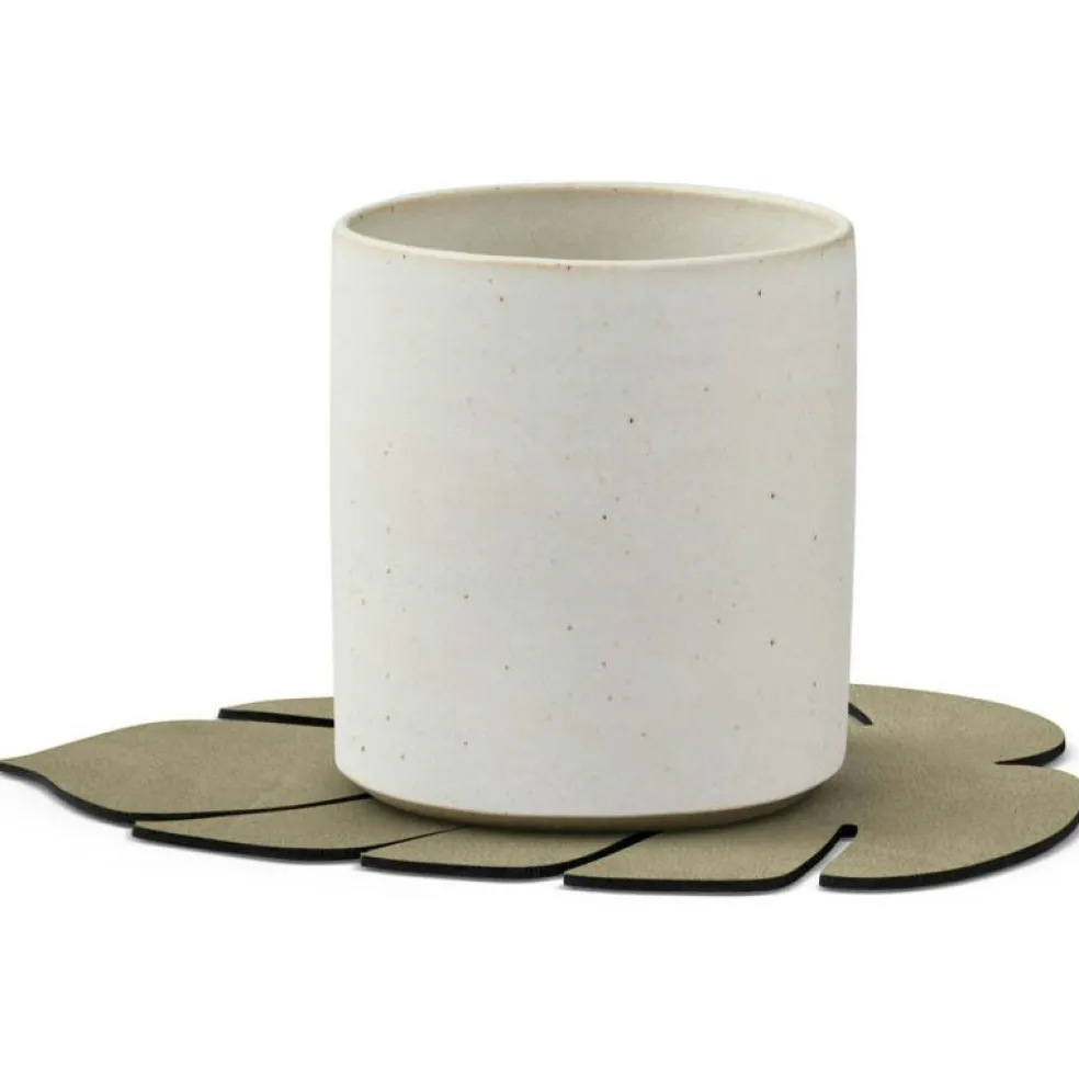 Leaf Glasunderlägg 12x14 cm, Herbal Dust