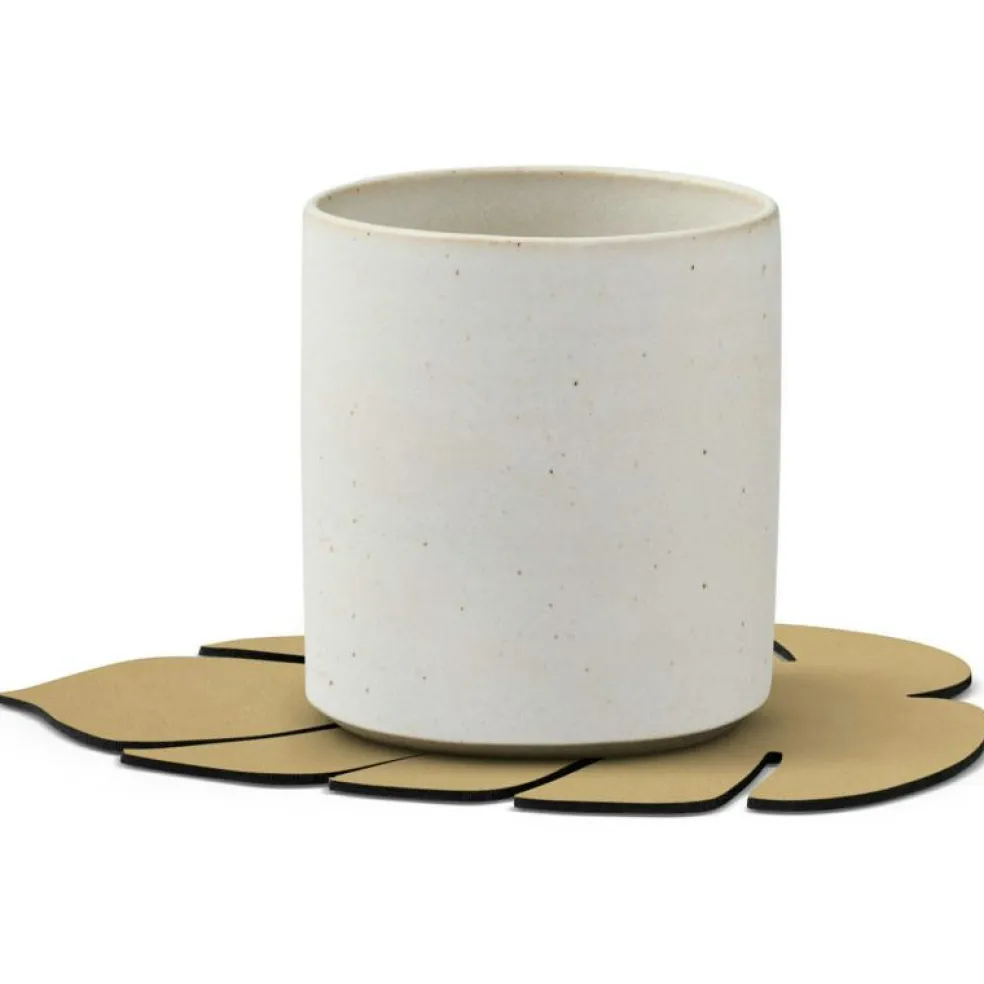 Leaf Glasunderlägg 12x14 cm, Herbal Dust