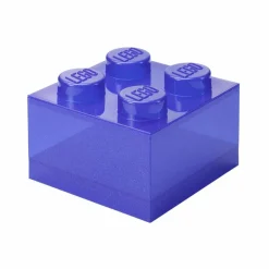 Barn Room Copenhagen Leksaksförvaring-LEGO® Brick Förvaringslåda Translucent 4 Knoppar, Glitter Violet