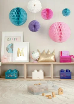 Barn Room Copenhagen Leksaksförvaring-LEGO® Brick Förvaringslåda Translucent 4 Knoppar, Glitter Violet