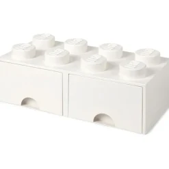 LEGO® Förvaring Med 2 Lådor 8 Knoppar, Medium Stone Grey