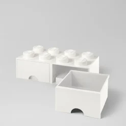 LEGO® Förvaring Med 2 Lådor 8 Knoppar, Medium Stone Grey