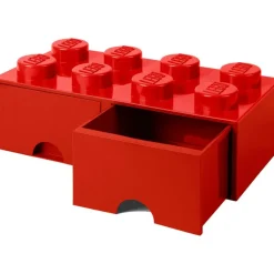 LEGO® Förvaring Med 2 Lådor 8 Knoppar, Medium Stone Grey