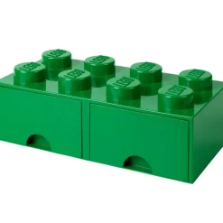 LEGO® Förvaring Med 2 Lådor 8 Knoppar, Medium Stone Grey