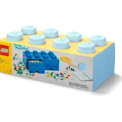 LEGO® Förvaring Med 2 Lådor 8 Knoppar, Medium Stone Grey