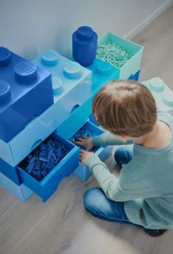LEGO® Förvaring Med 2 Lådor 8 Knoppar, Medium Stone Grey