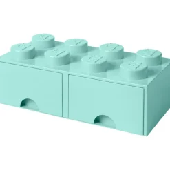 LEGO® Förvaring Med 2 Lådor 8 Knoppar, Medium Stone Grey