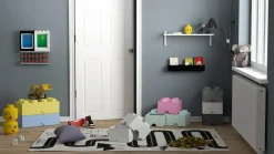 LEGO® Förvaring Med 2 Lådor 8 Knoppar, Medium Stone Grey