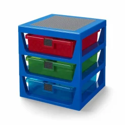 LEGO® Hylla Med 3 Lådor, Röd