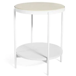 SMD Design Sidobord & Avlastningsbord-Lene Sidobord hög, Vit/Askfanér
