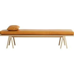 Woud Dagbäddar & Liggfåtöljer-Level Dagbädd, Svart Läder / Svart Ek