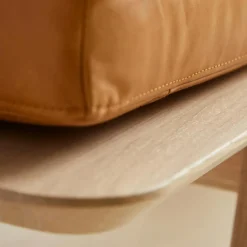 Woud Dagbäddar & Liggfåtöljer-Level Dagbädd, Svart Läder / Svart Ek