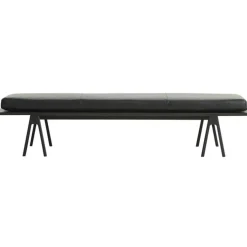 Woud Dagbäddar & Liggfåtöljer-Level Dagbädd, Svart Läder / Svart Ek