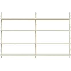 Library Hylla Dubbel 160x1852 cm, Varmvit