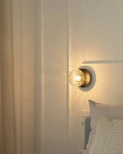 Nuura Badrumsbelysning|Vägglampor-Liila 1 Vägg-/Taklampa 140 mm, Nordic Gold / Klar