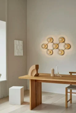 Nuura Vägglampor-Liila 7 Vägg-/Taklampa, Nordic Gold / Opal