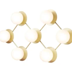 Nuura Vägglampor-Liila 7 Vägg-/Taklampa, Nordic Gold / Opal