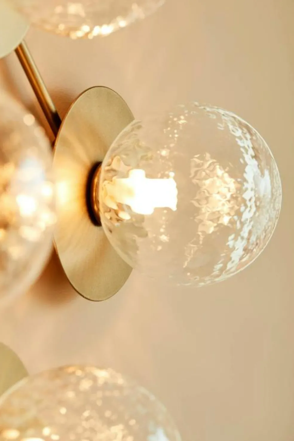 Liila 12 Vägg-/Taklampa, Nordic Gold / Opal