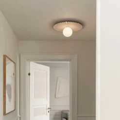 Liila Muuse Vägg-/Taklampa 420 mm, Vit / Klar