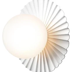 Liila Muuse Vägg-/Taklampa 200 mm, Vit / Opal