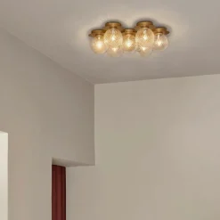 Liila Star Vägg-/Taklampa, Nordic Gold / Opal