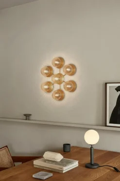 Liila Star Vägg-/Taklampa, Nordic Gold / Opal