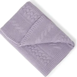 Lilac Filt Stickad 70x100 cm