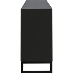 Line Burned Walnut Skänk 3 Dörrar, Vit