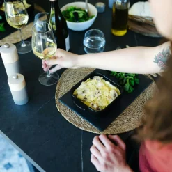 Line Saltkvarn Aluminium/Trä 18 cm, Grå