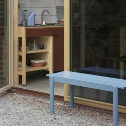 Linear Bänk Stål 110 cm, Antracit