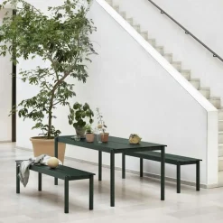 Linear Bänk Stål 110 cm, Antracit