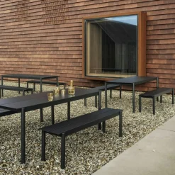 Linear Bänk Stål 110 cm, Antracit