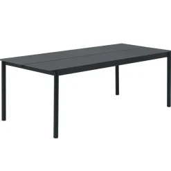 Linear Bord Stål 90x220 cm, Mörkgrön