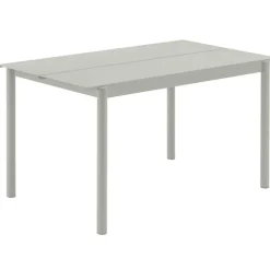 Muuto Trädgårdsbord-Linear Bord Stål 75x140 cm, Pale Blue