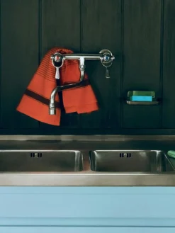 Linear Kökshandduk 52x80 cm, Sky Blue