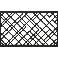 Lines Dörrmatta 60x90 cm, Svart