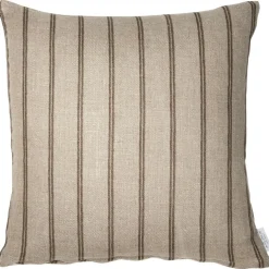 Linåker Kuddfodral 43x43 cm, Röd / Natur